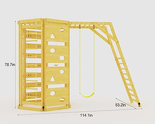 Avenlur Hawthorn 9-in-1 Outdoor Activity Center Natural