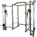 Valor Fitness Heavy Duty Power Rack - Squat Rack - Chrome Pull Up Bar and Power Cage Black