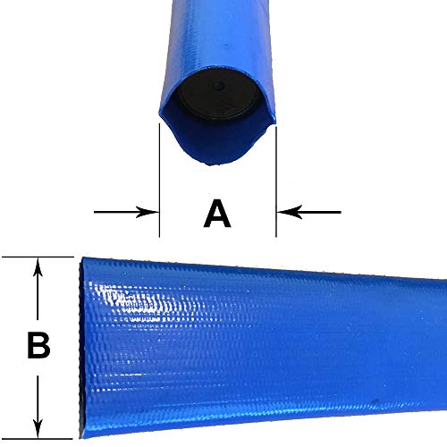 HydroMaxx 4" Dia. x 300 ft Heavy Duty Reinforced PVC Lay Flat Hose Blue