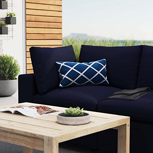 Modway Commix Sunbrella Outdoor Patio Loveseat Navy
