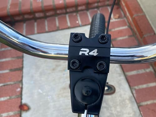 R4 R4 Pro 26 Inch Wheelie BMX Bicycle Retro Look Looptail Design, Adult/Youth, Chrome Oil Slick