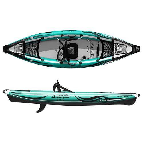 Waimea Bay Rigid Inflatables Explorer 1 Seater Inflatable Fishing Kayak Multicolor