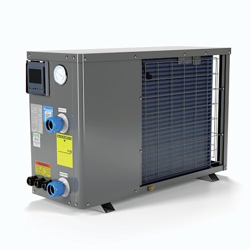 FibroPool Swimming Pool Heat Pump FH255 55,000 BTU Gray