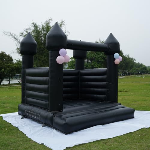 Blatesic Inflatable Black Bounce House Castle 13ft x 13ft x 10ft