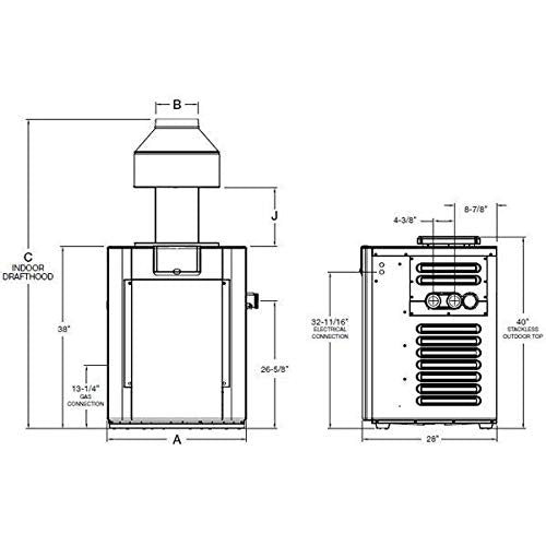 Raypak Digital Pool Heater 399,000 BTU Natural Gas for 2,000'-6,000' Elevation