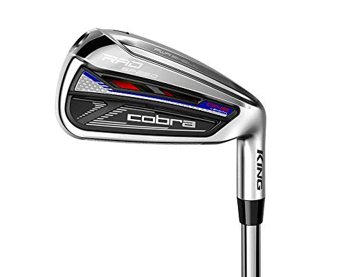 Cobra RadSpeed One Length Iron Set Men's Right Hand Satin Chrome-Blue-Red