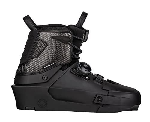 Radar Vapor Waterski Boot - Carbitex/Boa - Rear Alum. Plate - Right - 6-7 Black