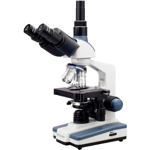 AmScope T120A Trinocular Compound Microscope 40X-1600X LED