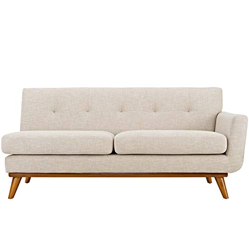 America Luxury Modern Contemporary Loveseat Sofa Fabric Beige