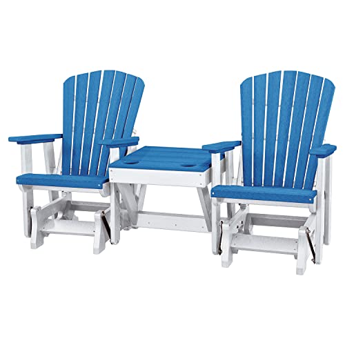 American Furniture Classics Double Center Table Glider Blue