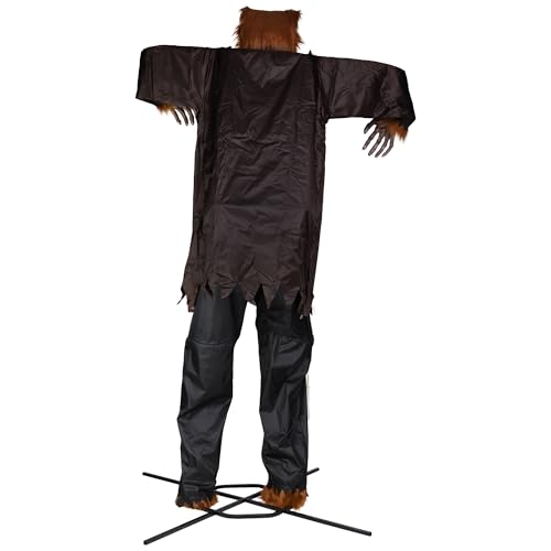 Northlight Huge Lighted Animated Talking Werewolf Halloween Decoration 12'' Brown