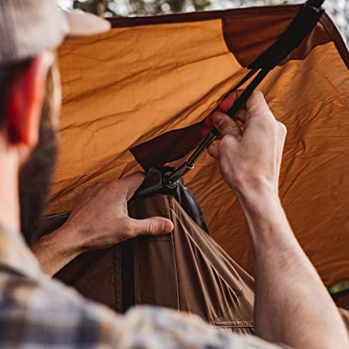 Gazelle Tents G6 Cool Top 6-Sided Portable Gazebo Badlands Brown