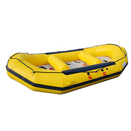 BRIS 1.2mm 12ft Inflatable White Water River Raft Blue