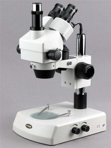 AmScope Digital Trinocular Stereo Zoom Microscope 3.5X-90X White