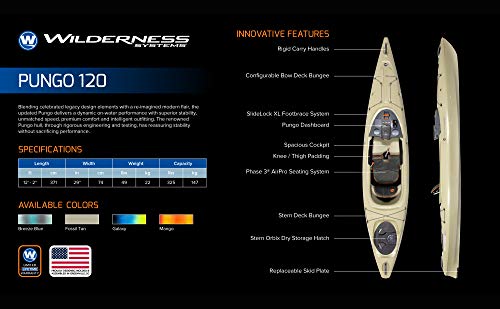 Wilderness Systems Pungo 120 Recreational Kayak - Sit Inside - Breeze Blue