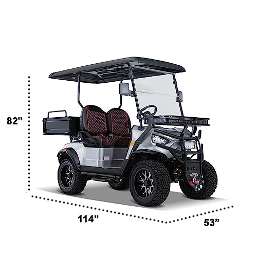 Kandi America Electric Cart 2 Passenger Silver