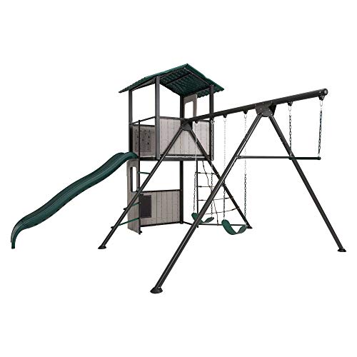 Lifetime Adventure Clubhouse Swing Set Brown/Green