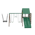 Lifetime Big Stuff Two-Slide Swing Set Playset Earthtone