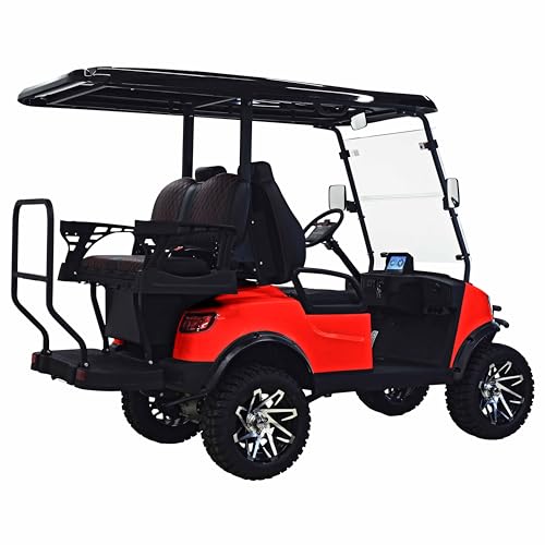 M MASSIMO MOTOR Electric Golf Cart Red