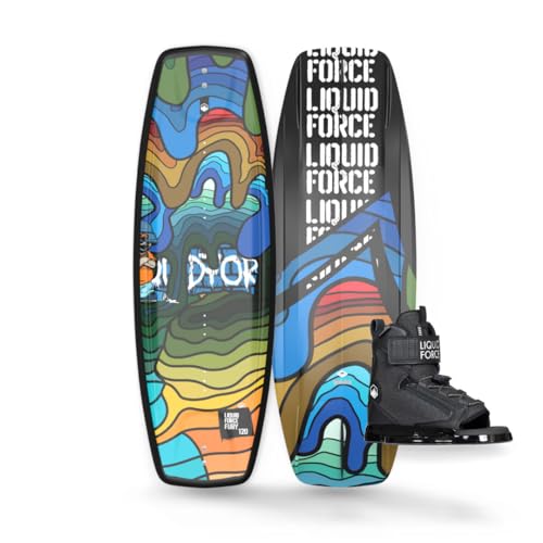 Liquid Force 2024 Fury 120cm Wakeboard with Rant Wakeboard Bindings Package Multi