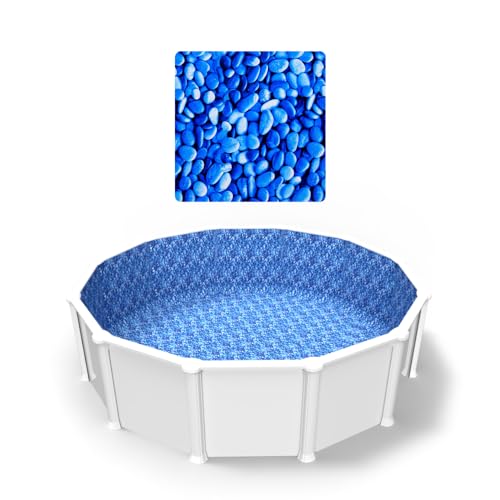 LINERWORLD.COM 27' Round Expandable Overlap Pool Liner Stoney Creek