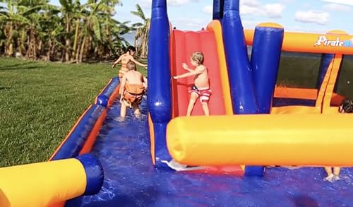 Blast Zone Pirate Blaster Inflatable Water Slide - Large - Multicolor