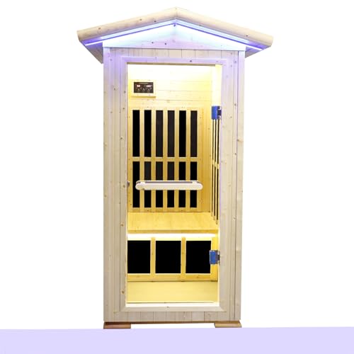 EPOFIT 1 Person Far Infrared Sauna with Bluetooth Natural