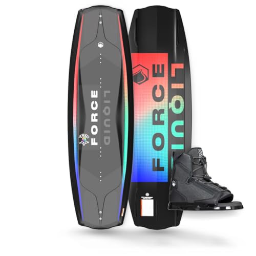 Liquid Force 2024 Trip 144cm Wakeboard with Index Size 8-12 Wakeboard Bindings Package Multicolor