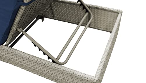 TK Classics Fairmont Chaise Lounge Navy