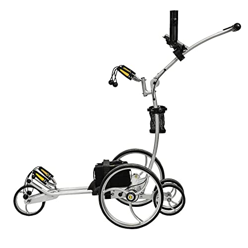 BAT-CADDY ELECTRIC GOLF CADDY X8R Remote Control Golf Push Cart Titanium Silver