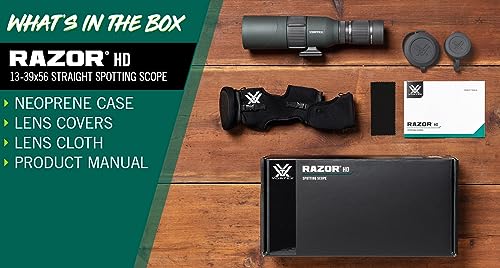 Vortex Razor HD Spotting Scope 13-39x56 Straight Green