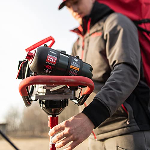 Eskimo HC40Q8 High Compression 40cc Propane 8" Quantum Ice Auger Red