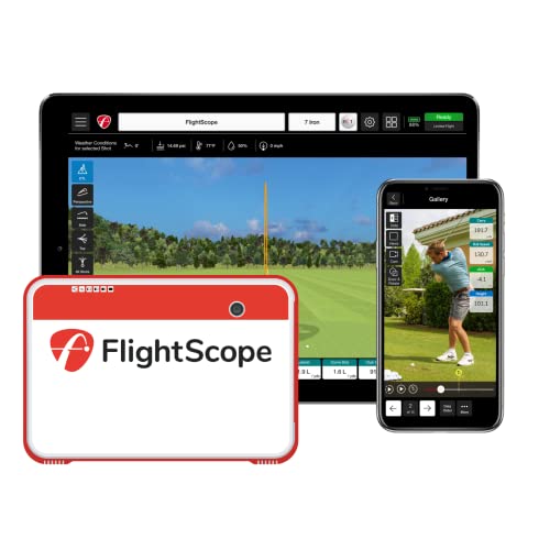FlightScope Mevo+ GPS Golf Launch Monitor and Simulator Mevo+ with Pro Package & Face Impact Add On