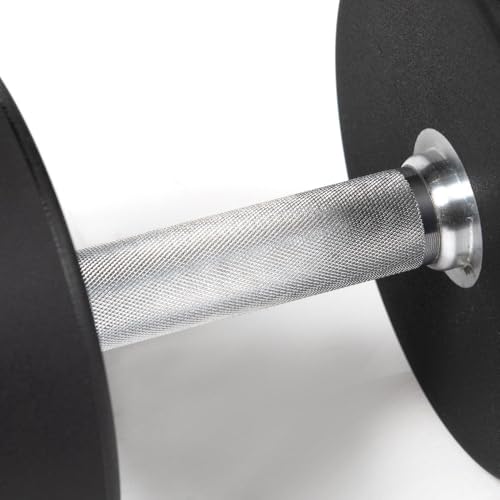 TITAN Urethane Dumbbells 85 LB Pair Black