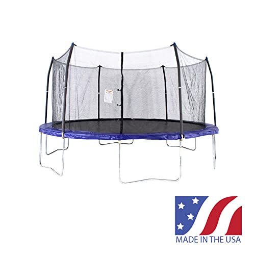 Skywalker Trampolines 16’ Round Trampoline with Enclosure Blue