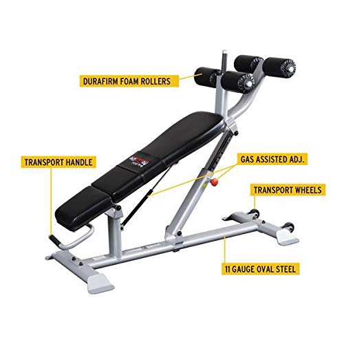 Body-Solid SAB500 Pro Clubline Ab/Hyper Bench Gray