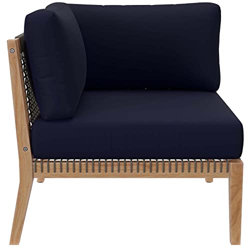 Modway Clearwater Loveseat Gray Navy