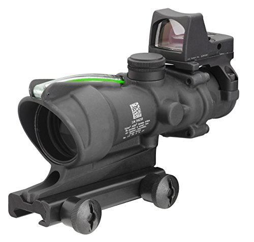 Trijicon 4x32mm ACOG Dual Illumination Green Chevron .223 Reticle RMR Sight with TA51 Mount Black