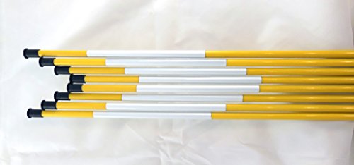 Stakemakers Driveway Marker Snow Stakes Reflective Tape 48" Fiberglass Yellow 1000-Pack