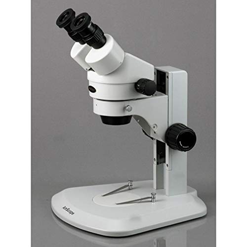 AmScope SM-1BRX 3.5X-45X Super Widefield Zoom Binocular Microscope White