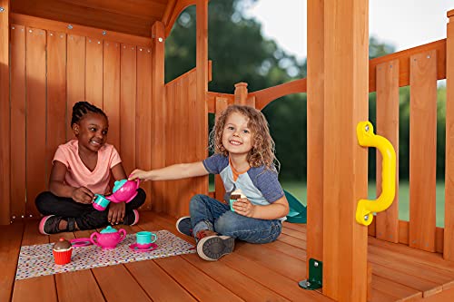 CREATIVE CEDAR DESIGNS Timber Valley Cedar Backyard Playset Blue Accessories