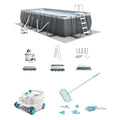 Intex Rectangular Ultra XTR Frame Swimming Pool Set Gray