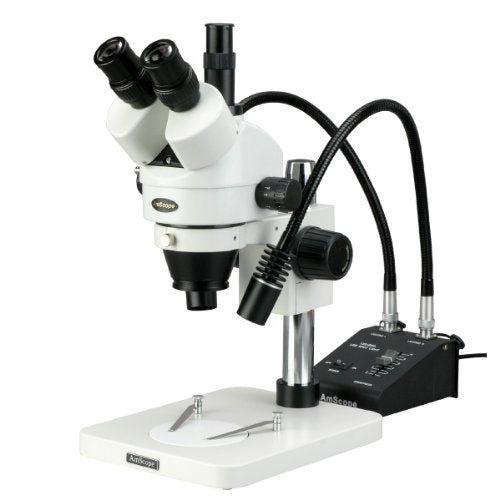 AmScope Trinocular Stereo Zoom Microscope 3.5X-90X White