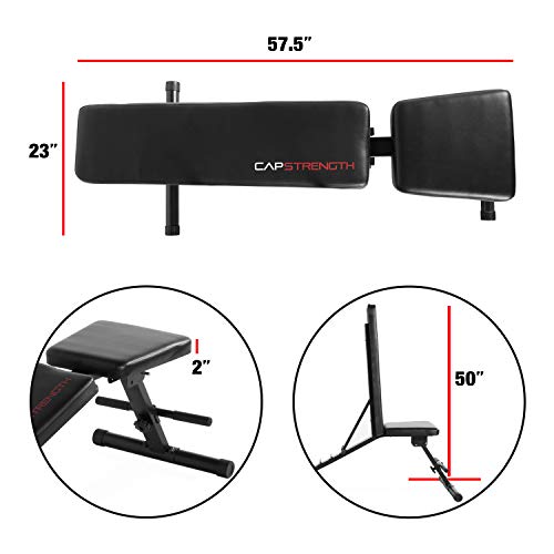 CAP Barbell Dumbbell Set with Rack & Bench Bundle Black