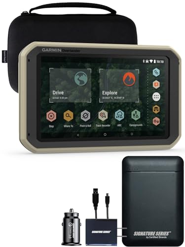 Certified Brands Garmin Overlander Rugged Navigator with Signature Power Bundle