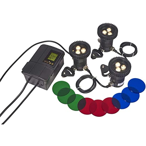 Fawn Lake Fountains High Power LED Fountain Light Kit Black