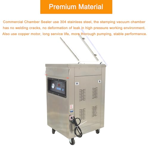 WYDDDARY Heavy Duty Commercial Vacuum Sealer 750W 15.7" Sealing Length