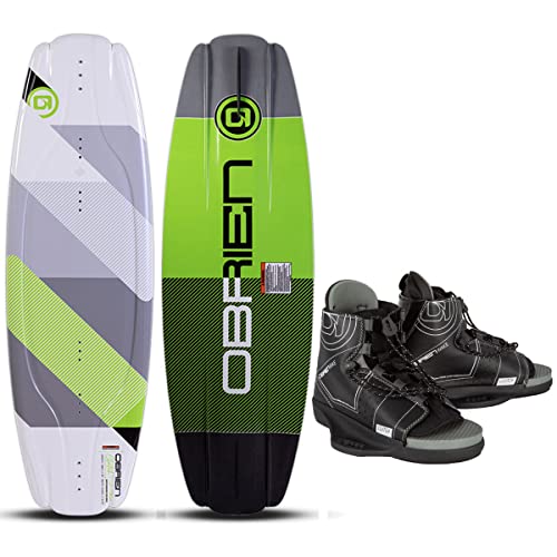 O'Brien Clutch Wakeboard 143cm with Clutch Bindings - White/Black