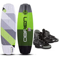 O'Brien Clutch Wakeboard with Clutch Bindings Mounted 138cm White/Black
