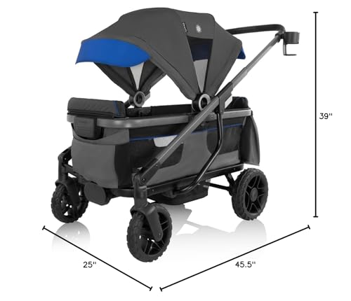 Evenflo Shyft Rideshare All-Terrain Stroller Wagon Electric Blue